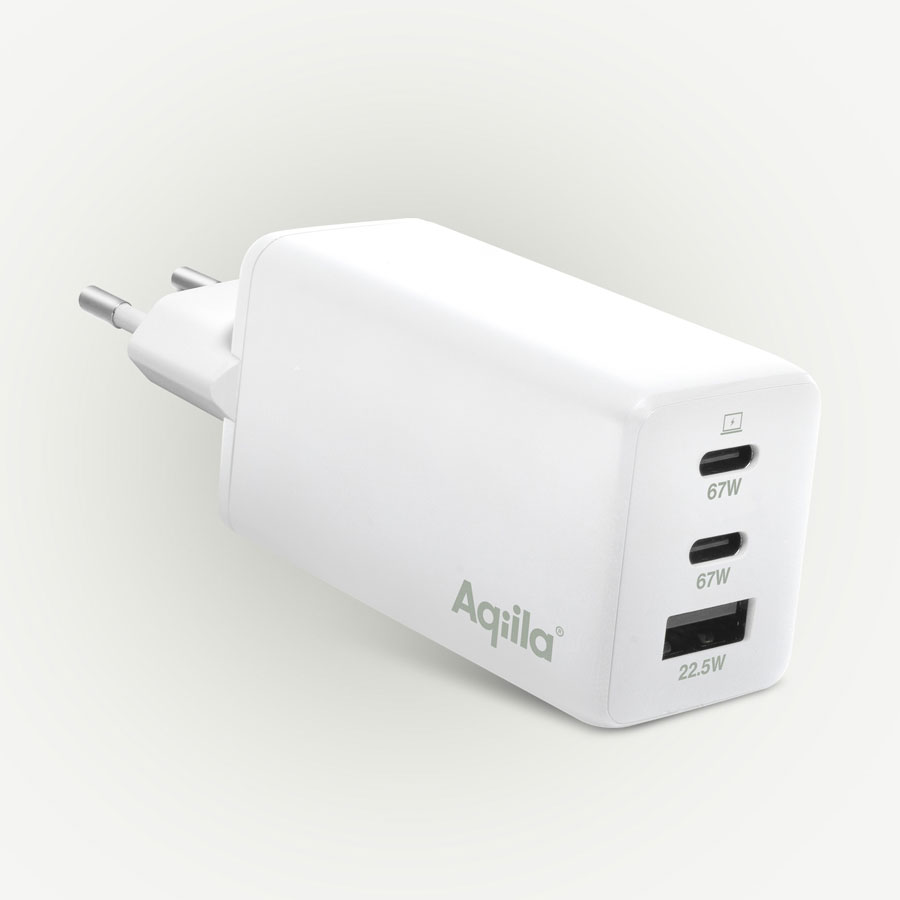 Aqiila Chargebird W3 Väggladdare GaN 65W - 2