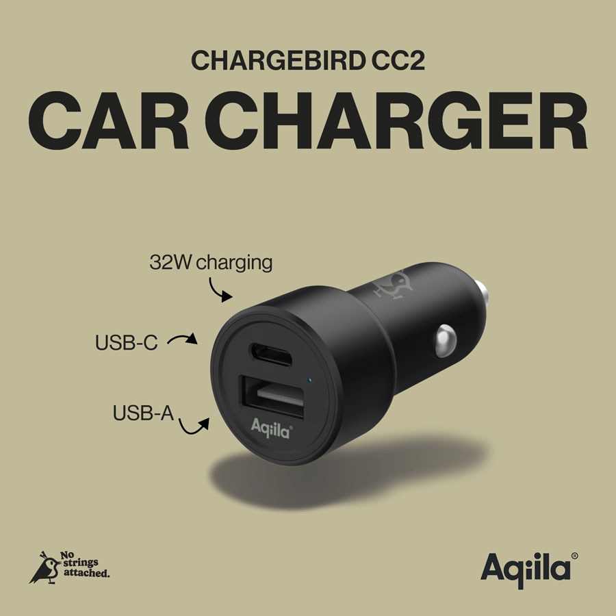Chargebird CC2 – Billaddare USB-C + USB-A - 3
