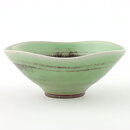 ベルント・フリーベリ  一点もの  青緑/赤茶色の四角いボウル  9cm  1956年