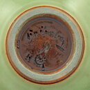 Berndt Friberg (1956) Unique Celadon and Oxblood Quadratic Bowl 9 cm