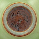 ベルント・フリーベリ  一点もの  青緑/赤茶色の四角いボウル  9cm  1956年