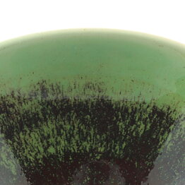 Berndt Friberg (1956) Unique Celadon and Oxblood Quadratic Bowl 9 cm