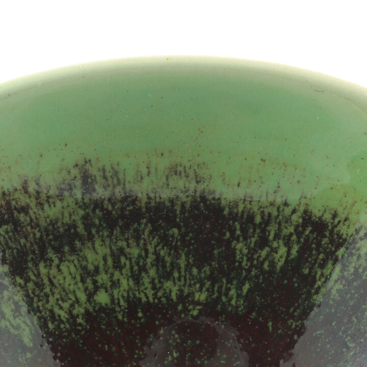 Berndt Friberg (1956) Unique Celadon and Oxblood Quadratic Bowl 9 cm