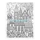 Hanna Karlzon Winter Night - Postcard coloring