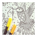 Hanna Karlzon Winter Night - Postcard coloring