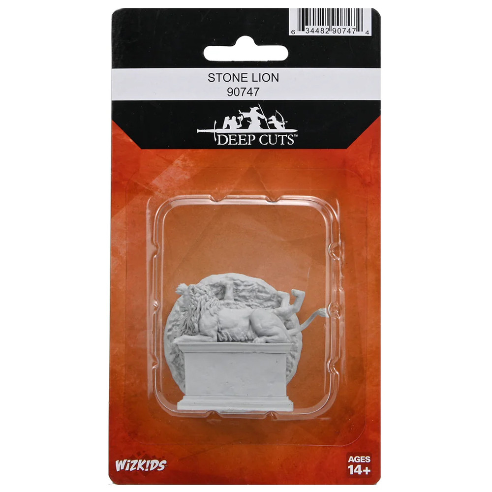 WizKids Deep Cuts Unpainted Minis: Stone Lion