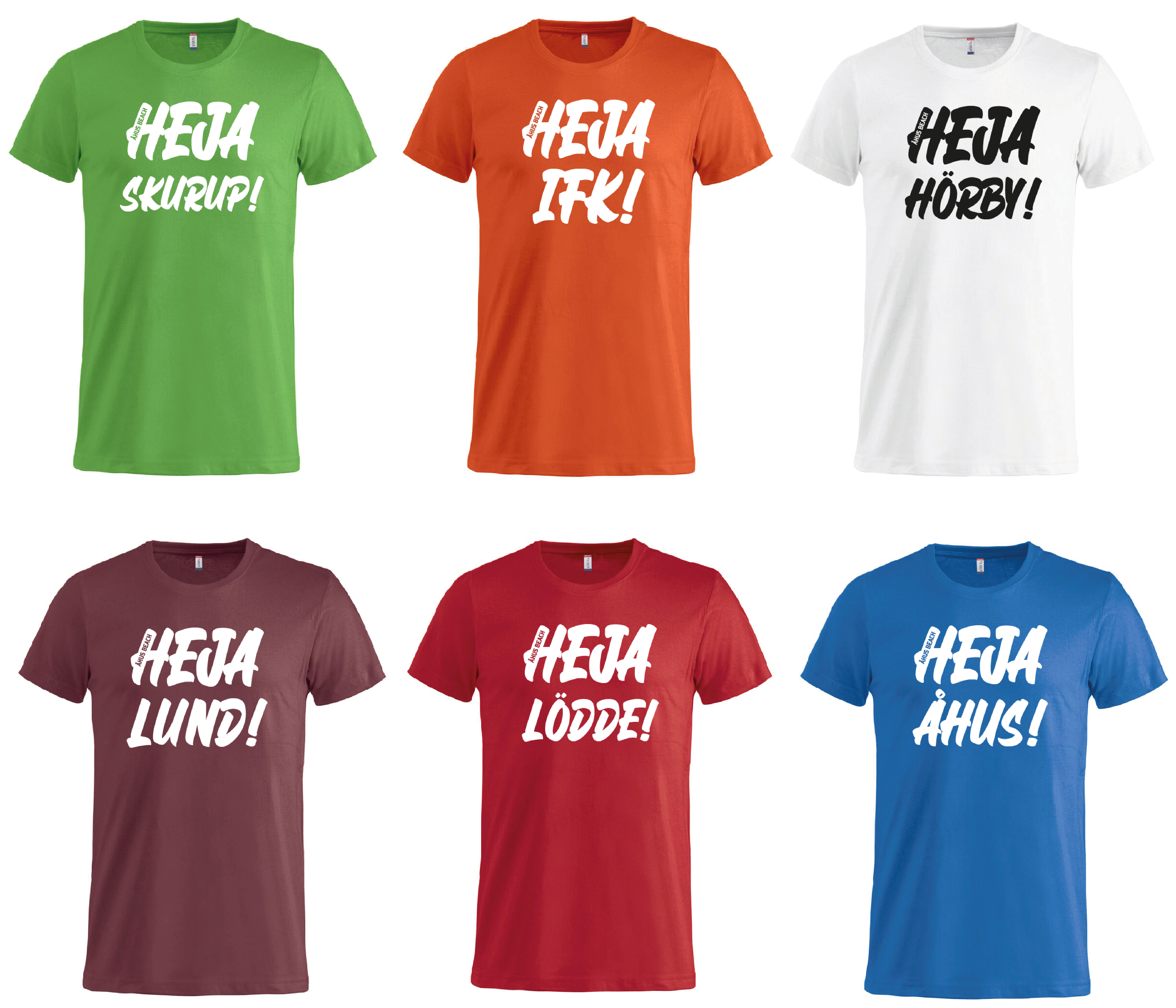 10pack - Supporter T-Shirt HEJA ! - Basic-T (Åhus)