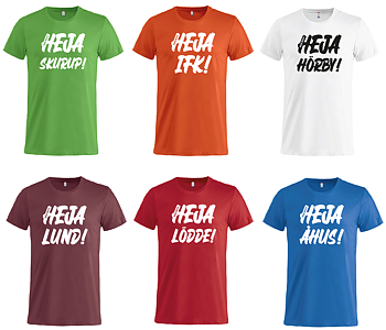 10pack - Supporter T-Shirt HEJA ! - Basic-T (Åhus)