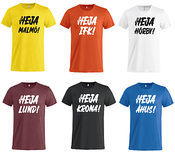 50pack - Supporter T-Shirt HEJA ! - Basic-T (Åhus)