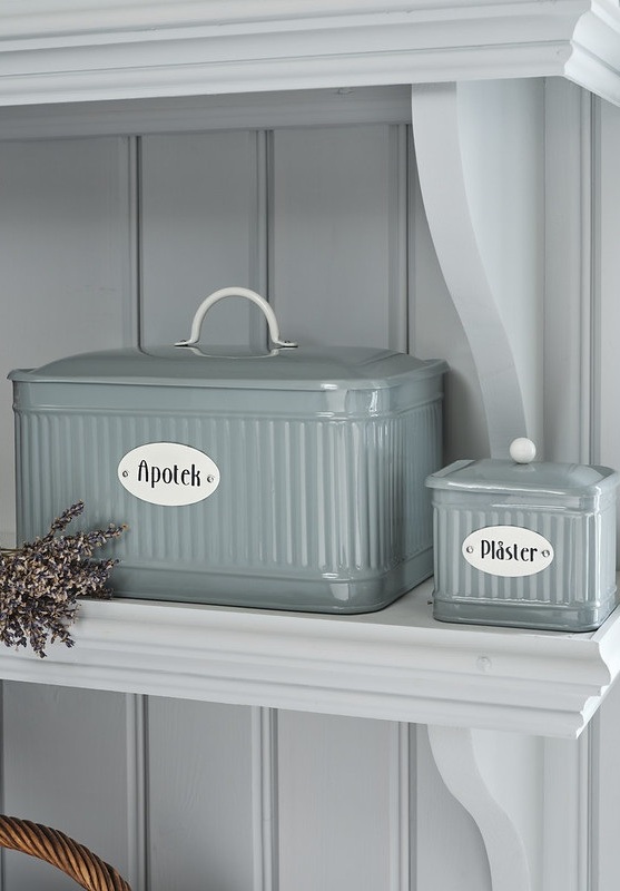 Tin with lid - Pharmacy - Green