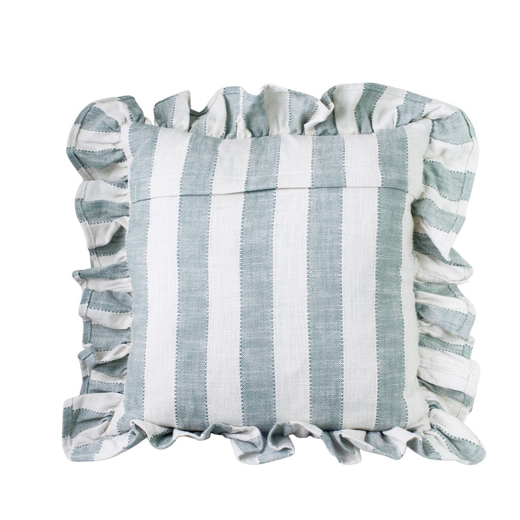 Cushion cover Ida Striped 45x45 - Green/White - 4
