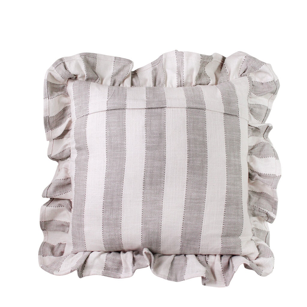 Cushion cover Ida Striped 45x45 - Beige/White - 4