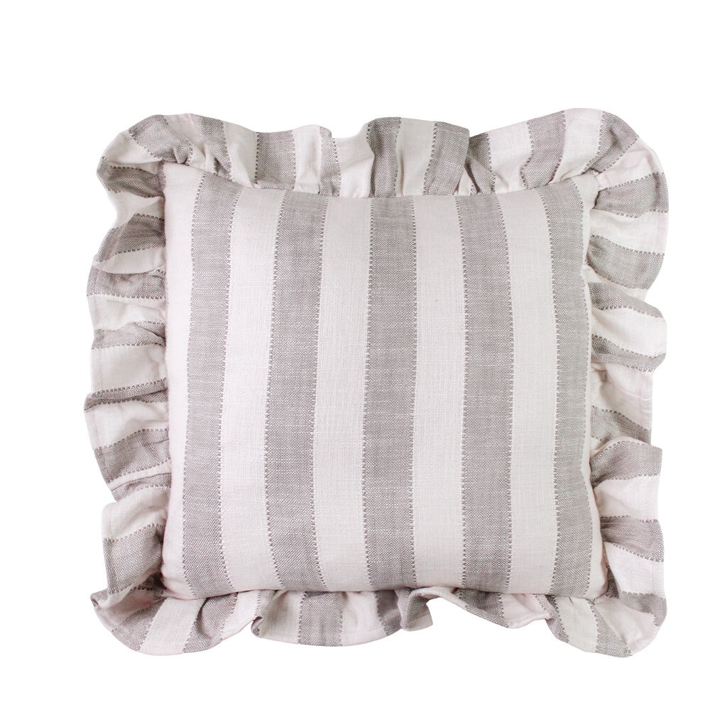 Cushion cover Ida Striped 45x45 - Beige/White - 3