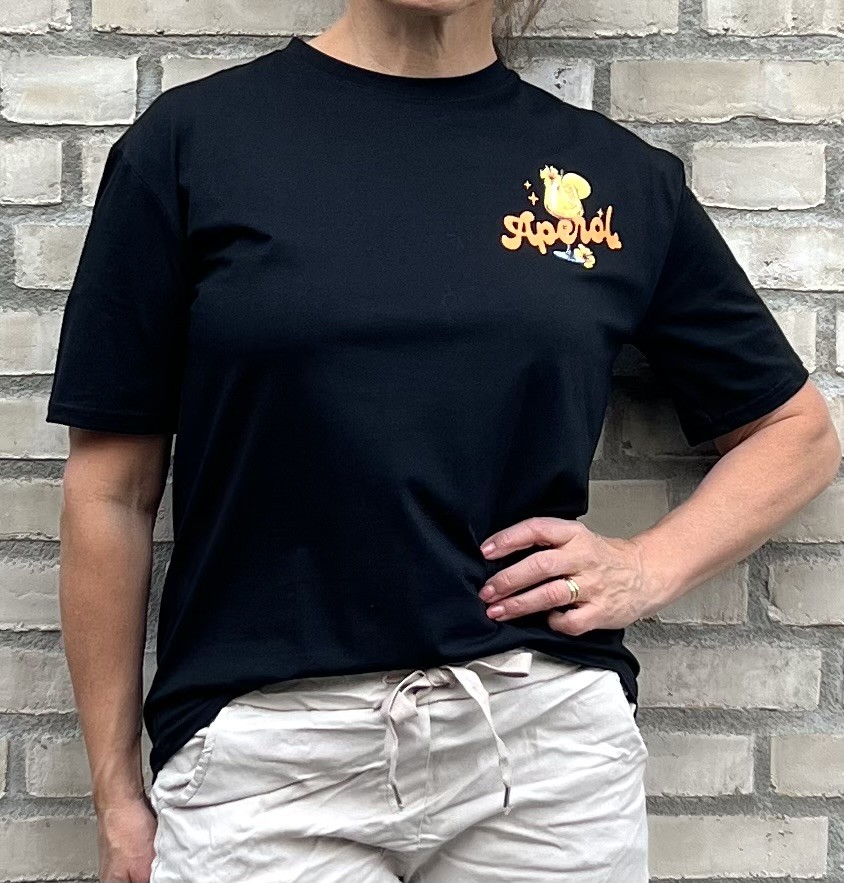 Cosy House T-shirt Aperol Svart - 2