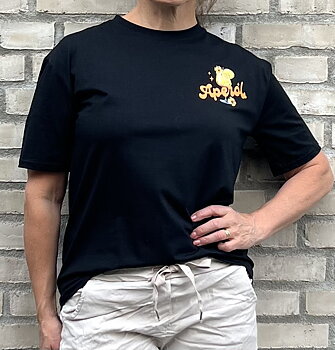 Cosy House T-shirt Aperol Svart