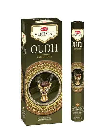 Mukhalat Oudh Rökelspinnar -  Hem - Hexagon paket
