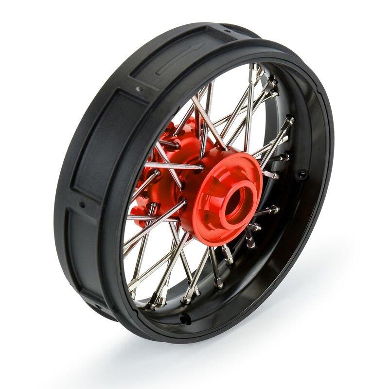 Proline 1/4 Pro-Spec Aluminum V2 Bead Front Wheel Black/Red (1): Promoto-SM - 2