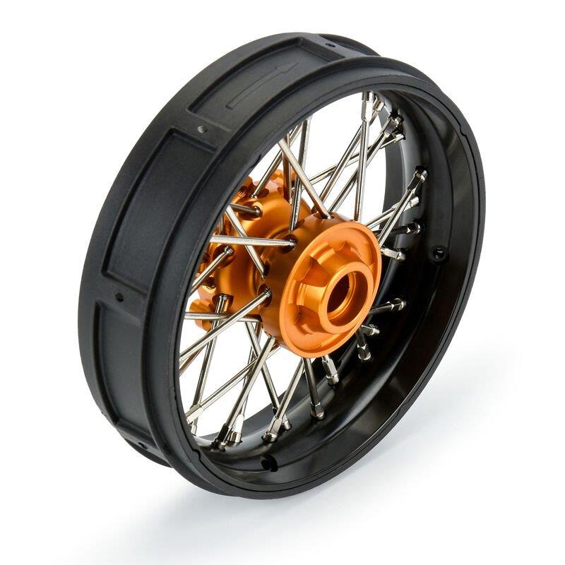Proline 1/4 Pro-Spec Aluminum V2 Bead Front Wheel Black/Gold (1): Promoto-SM - 2
