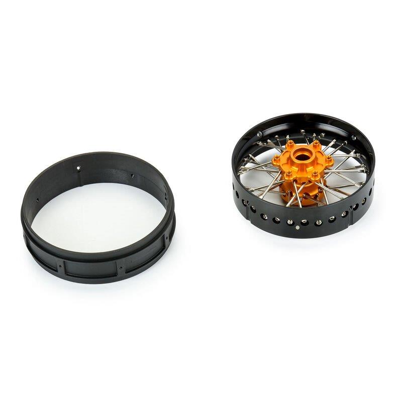 Proline 1/4 Pro-Spec Aluminum V2 Bead Front Wheel Black/Gold (1): Promoto-SM - 3