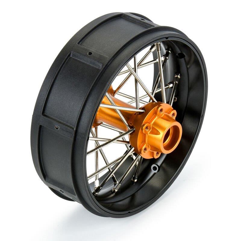 Proline 1/4 Pro-Spec Aluminum V2 Bead Rear Wheel Black/Gold (1): Promoto-SM - 2