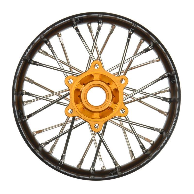 Proline 1/4 Pro-Spec Aluminum V2 Bead Rear Wheel Black/Gold (1): Promoto-SM