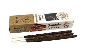 Green Tree Botanics Smudge Pinnar ,  Sandalwood and Olibanum (Sandalträ-  Olibanum)