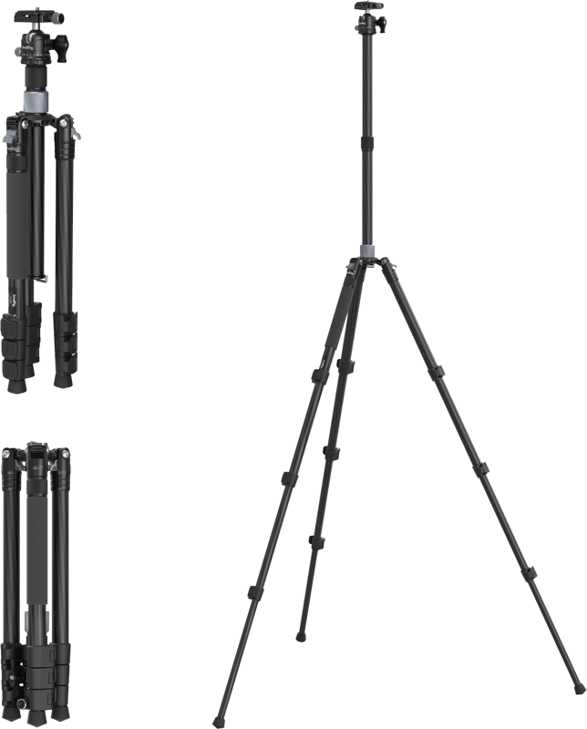 SmallRig 4059 Carbon Fiber Tripod Kit with Center Column AP-20 - 4