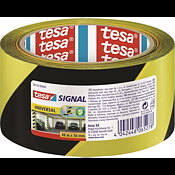 Advarselstape Tesa PP Gul/Sort 50mm x 66m
