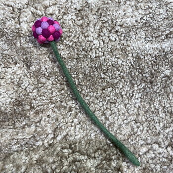 Bollblomma av minibollar 5cm- Rosa-Lila