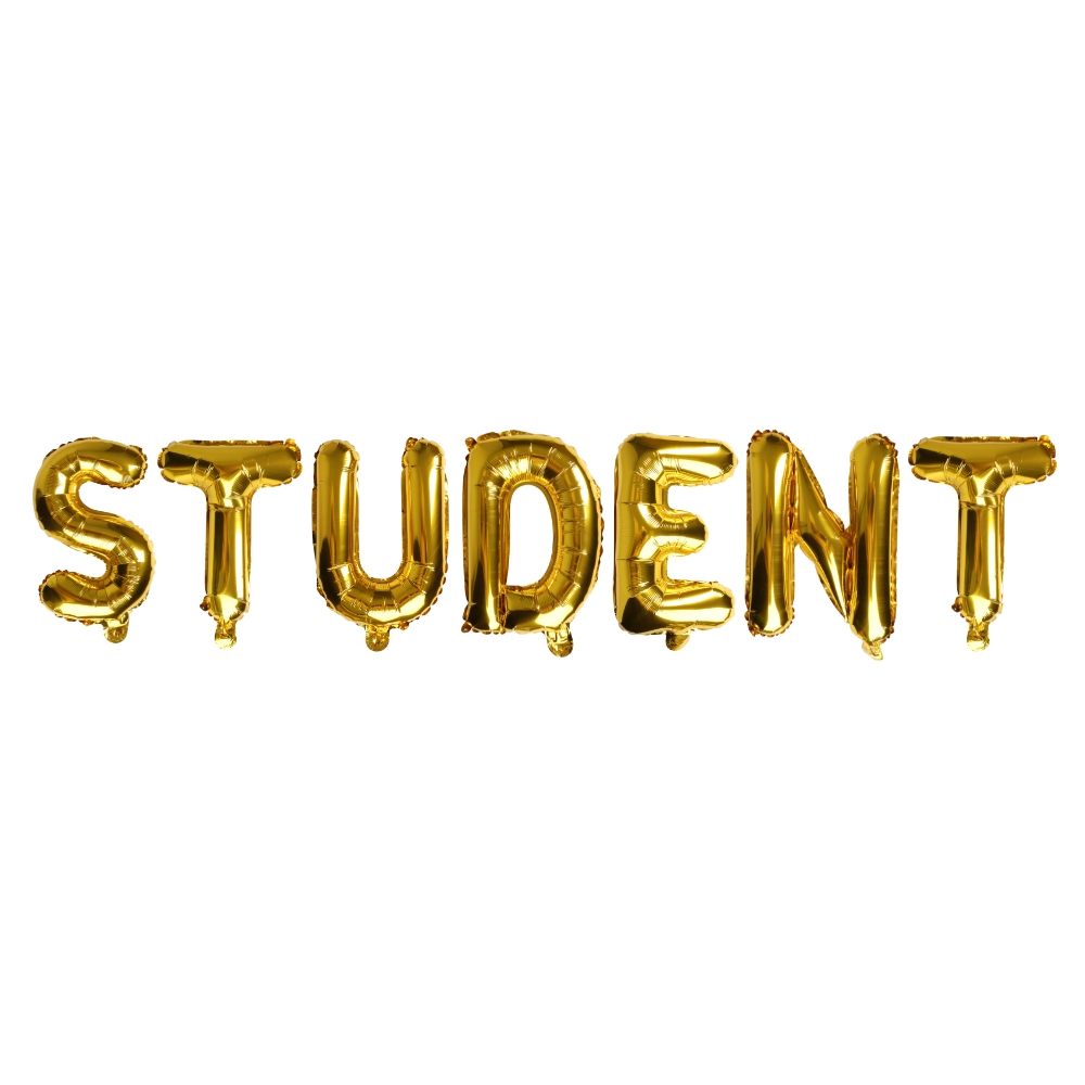 Foilballoons "Student" Gold
