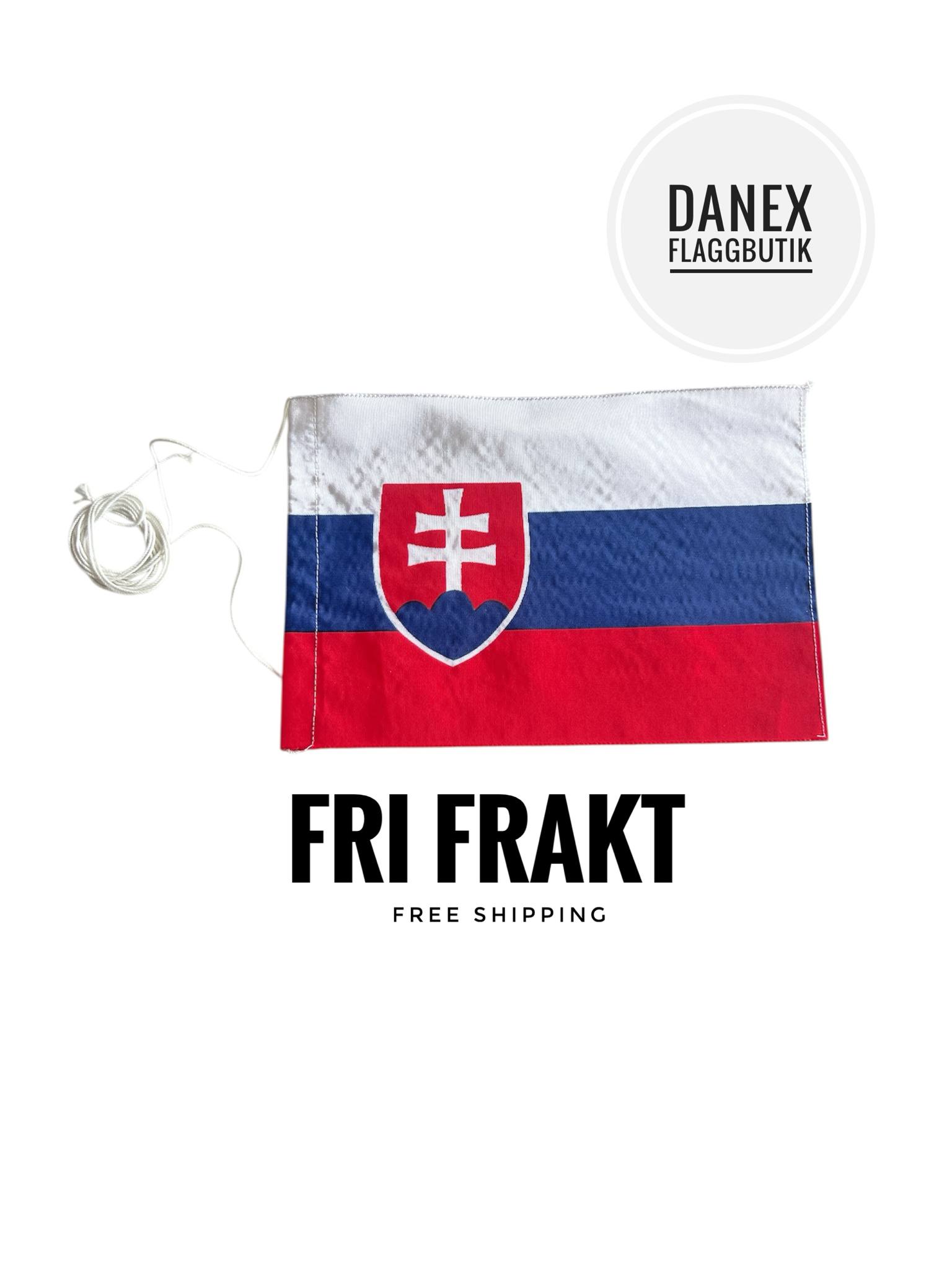 Bordsflagga REA - Slovakien - 12x18 cm