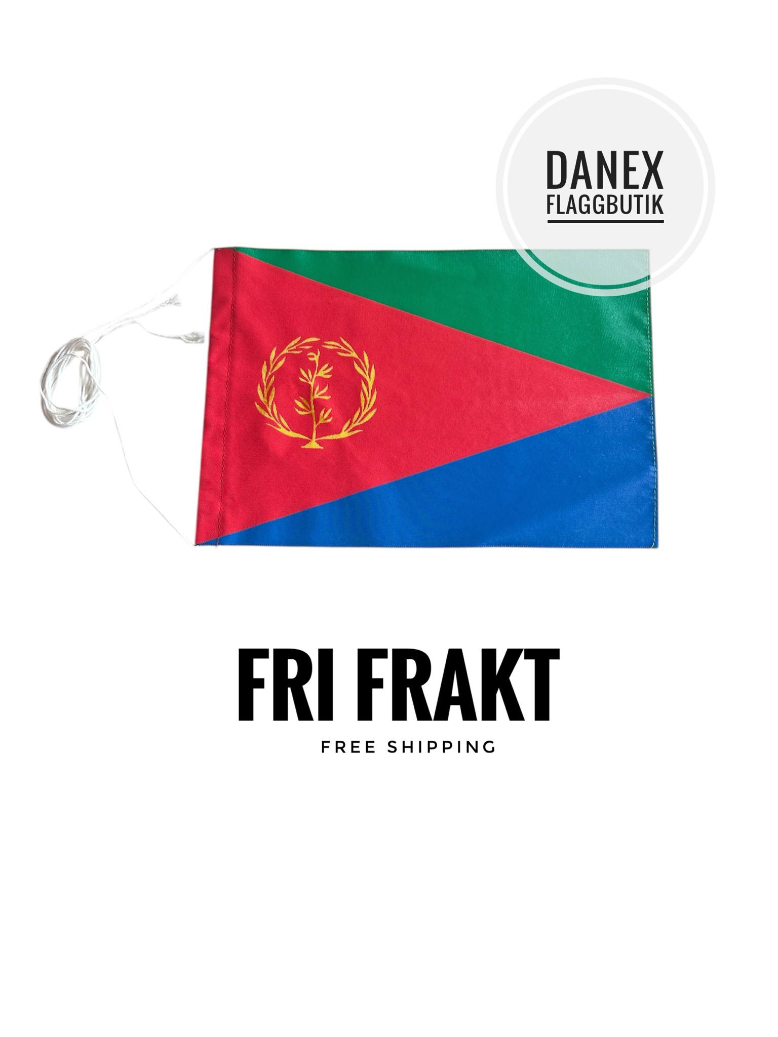 Bordsflagga REA - Eritrea- 12x18 cm