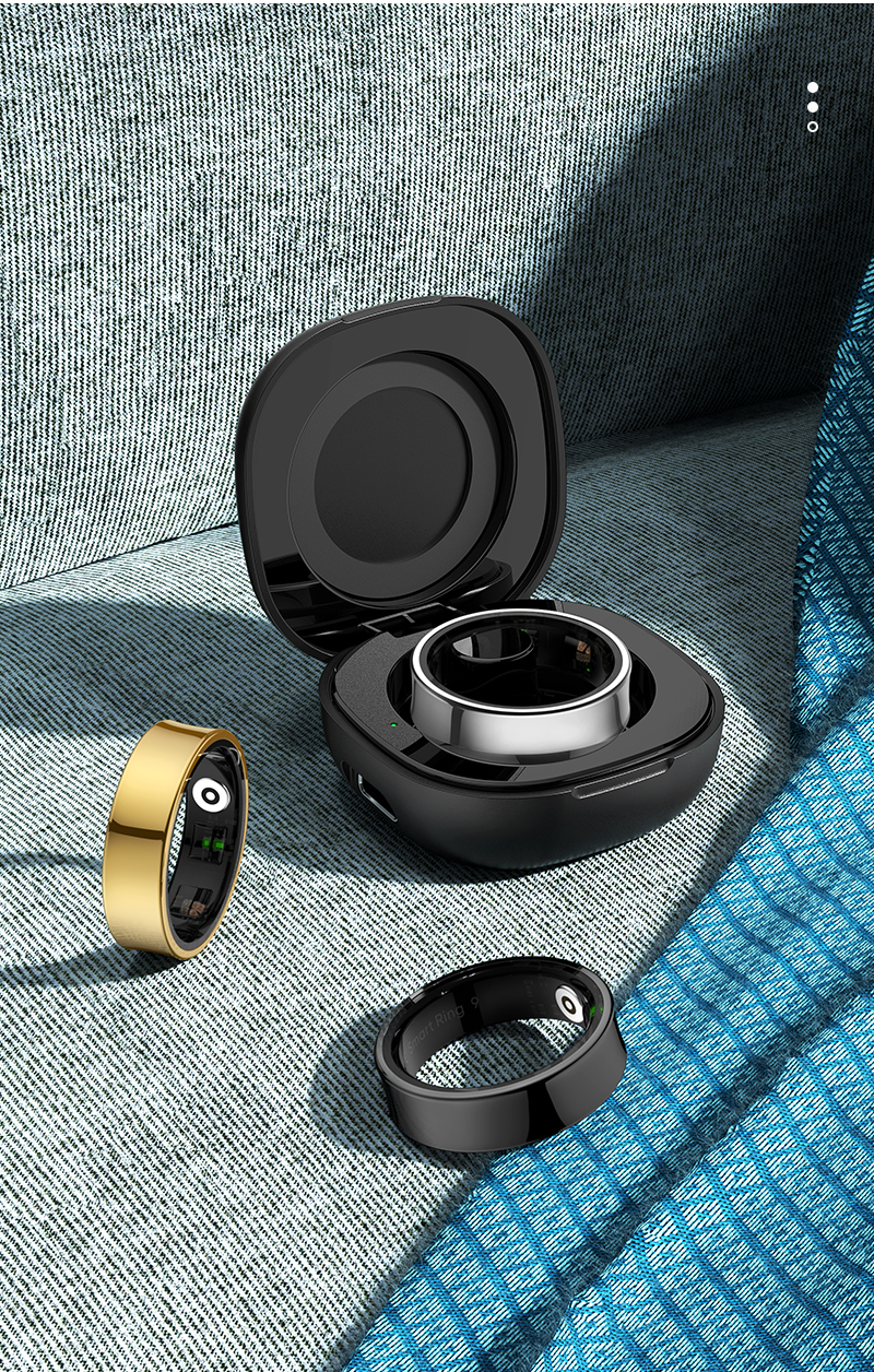 Philippe Palmer Smart Ring Air Silver + Charging Case - 19