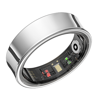 Philippe Palmer Smart Ring Air Silver + Charging Case