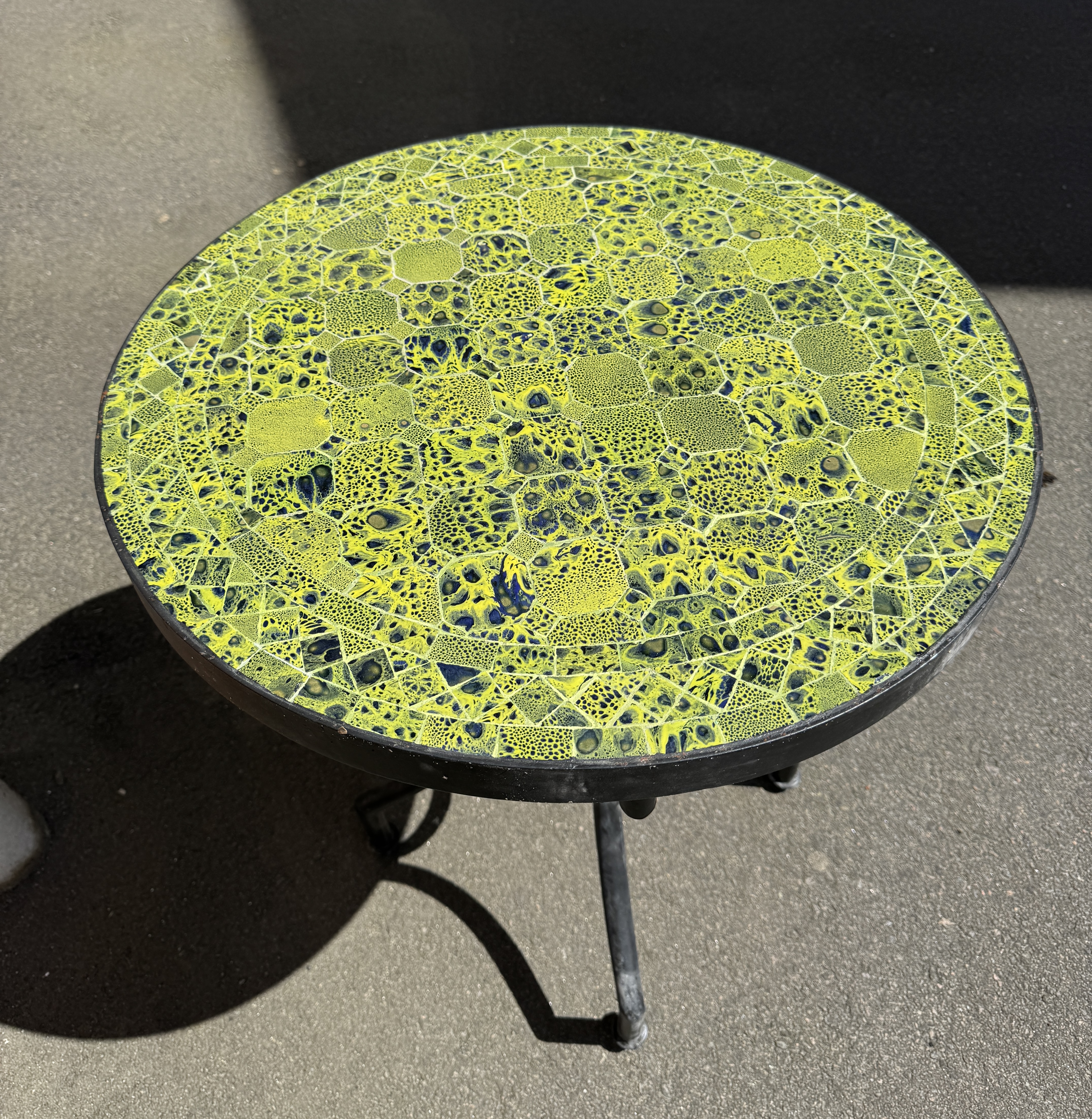 Mosaikbord  - yellow unique