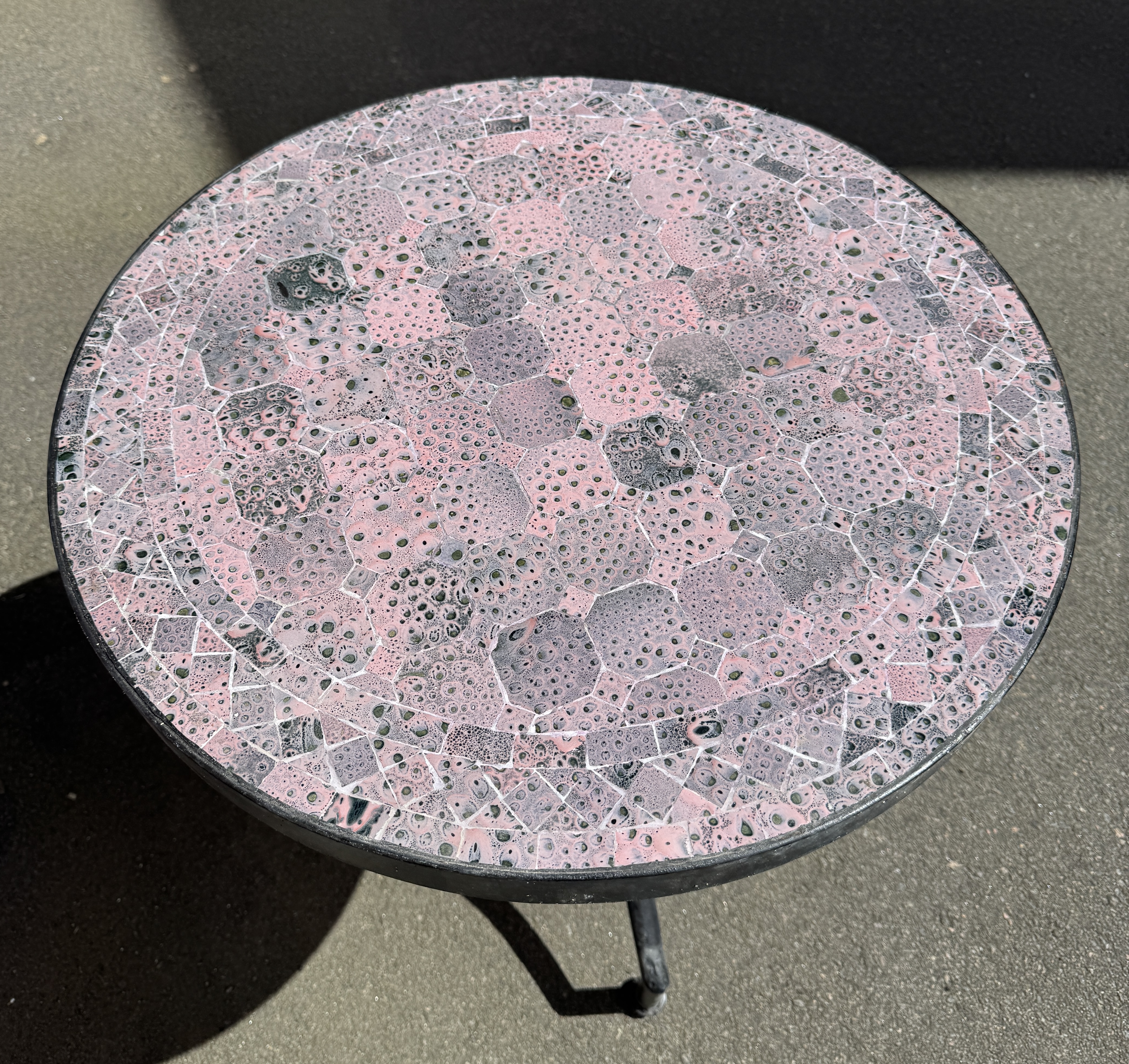 Mosaikbord  - pink unique