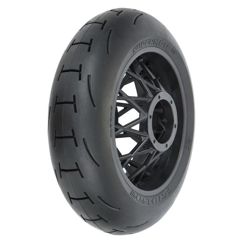 Proline 1/4 Supermoto 2.0 S3 Rear Tire MTD Black Supermoto Wheel: MX/SM