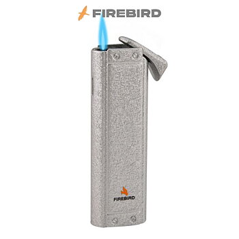Firebird Wildcat Single Torch Lighter - silver