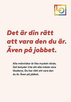 Flyer A5 - LO Pride - Det är din rätt att vara den du är