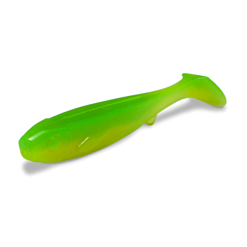 Kanalgratis Flatnose 9 cm Mini 10-pack - Limetreuse