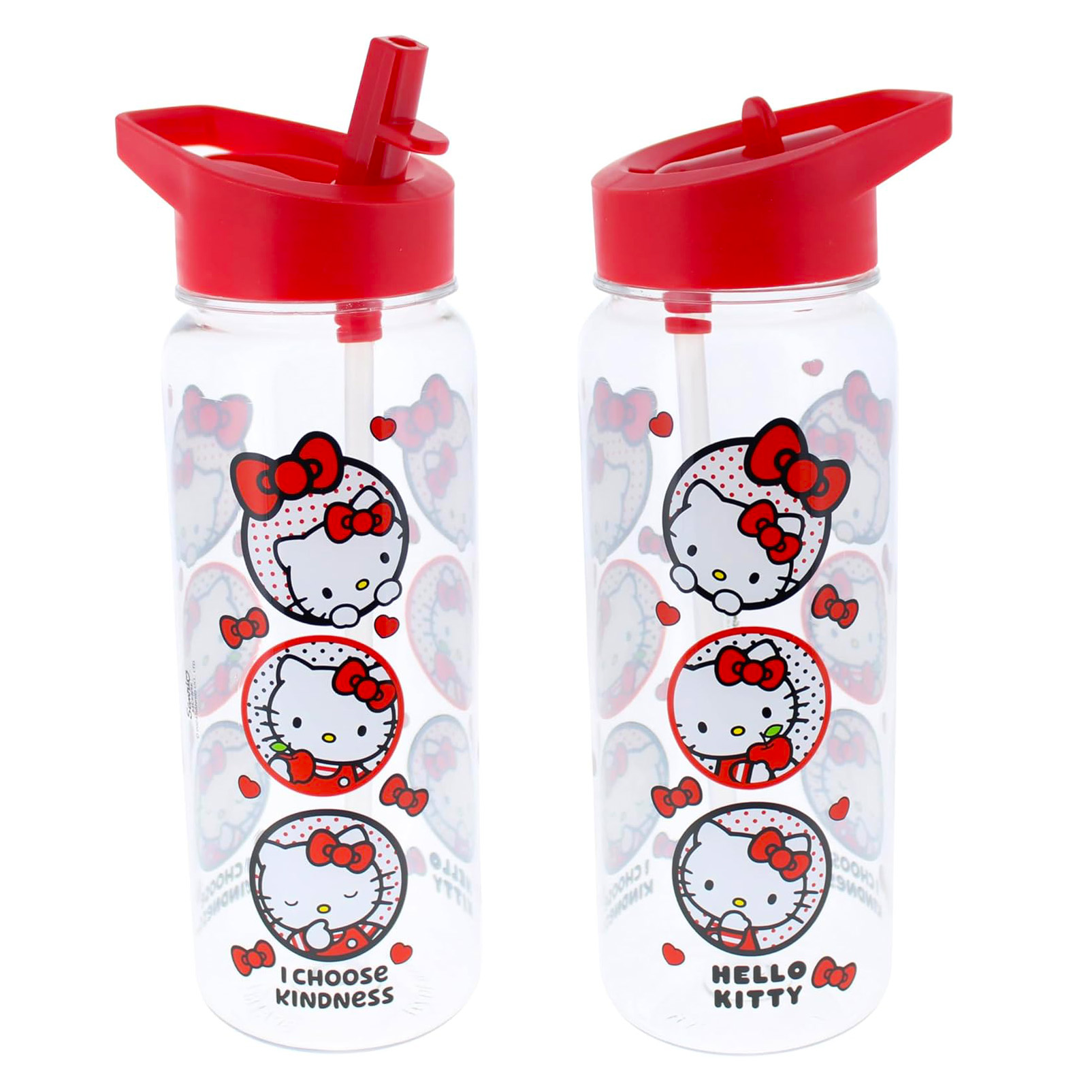 Hello Kitty Vattenflaska 450ml - Hearts & Bows  