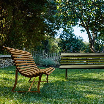Louisiane bench 150 cm (Ginger bread) - In stock