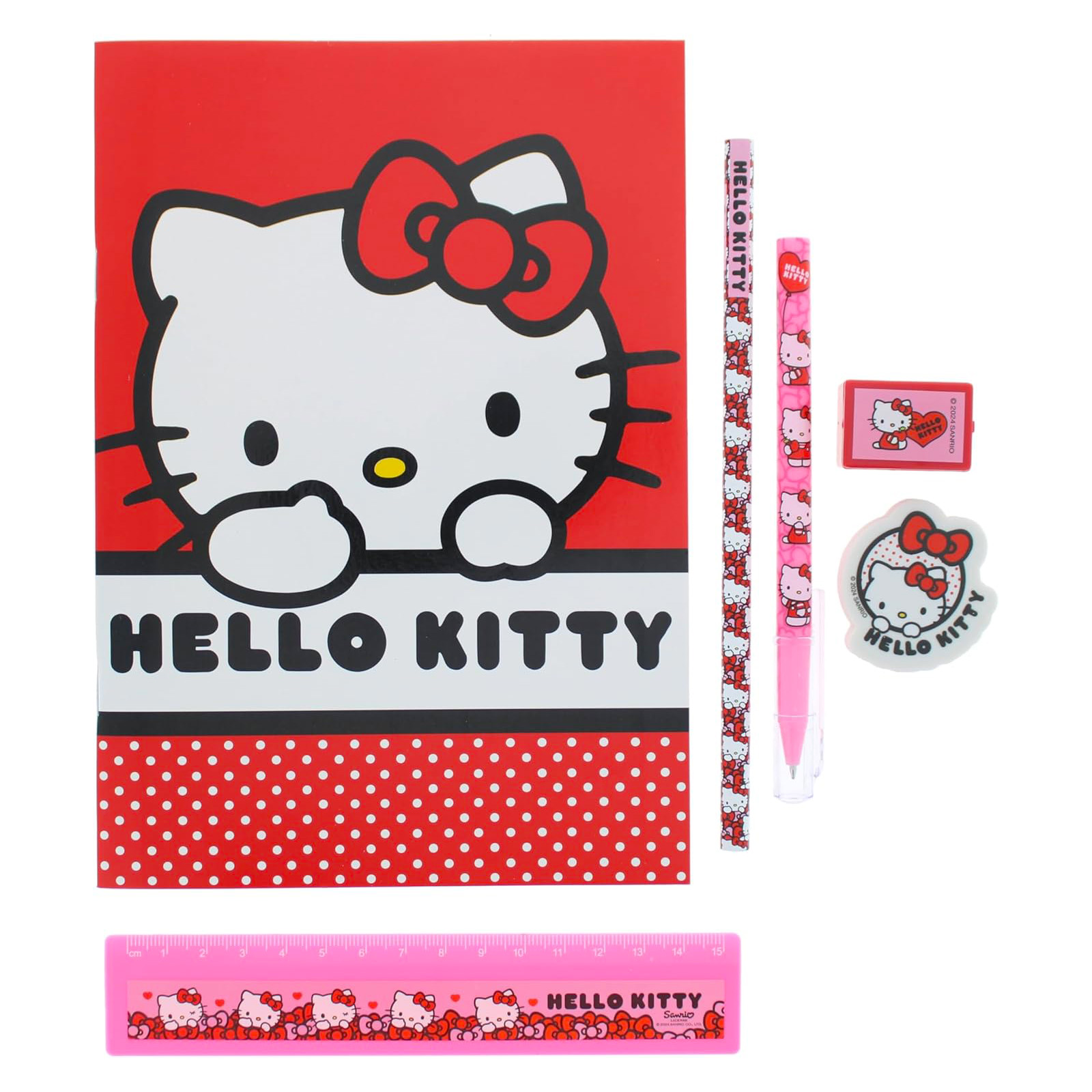Hello Kitty Super Pennset - Hearts & Bows  - 8