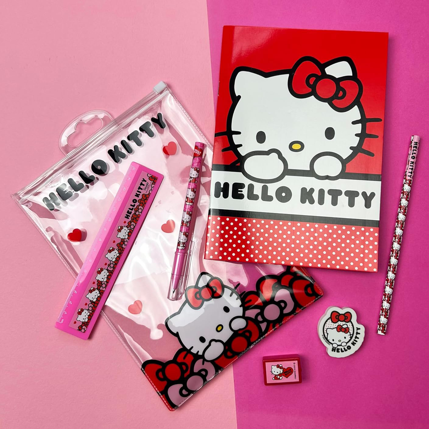 Hello Kitty Super Pennset - Hearts & Bows  - 4