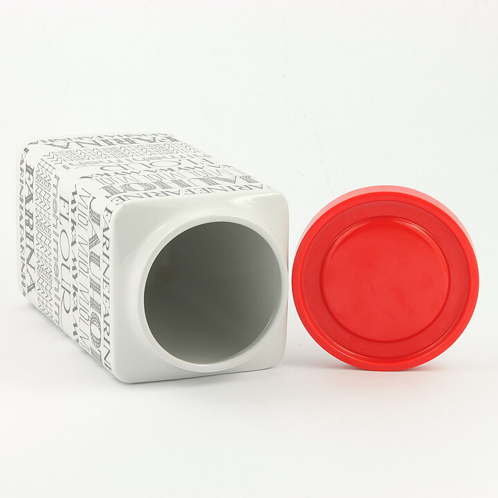 Esteri Tomula (1966) Flour Jar with Text Decor 20 cm (2)