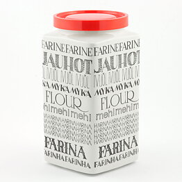 Esteri Tomula (1966) Flour Jar with Text Decor 20 cm (2)