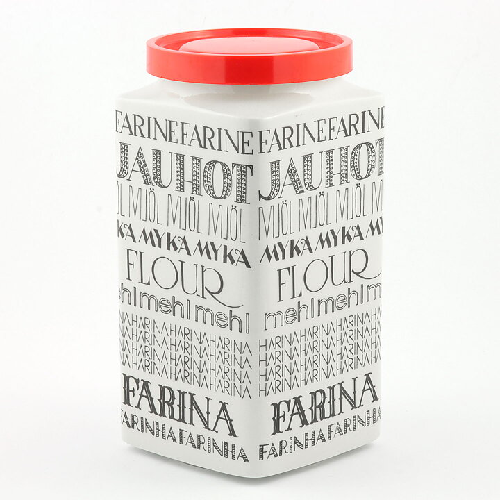 Esteri Tomula (1966) Flour Jar with Text Decor 20 cm (2)