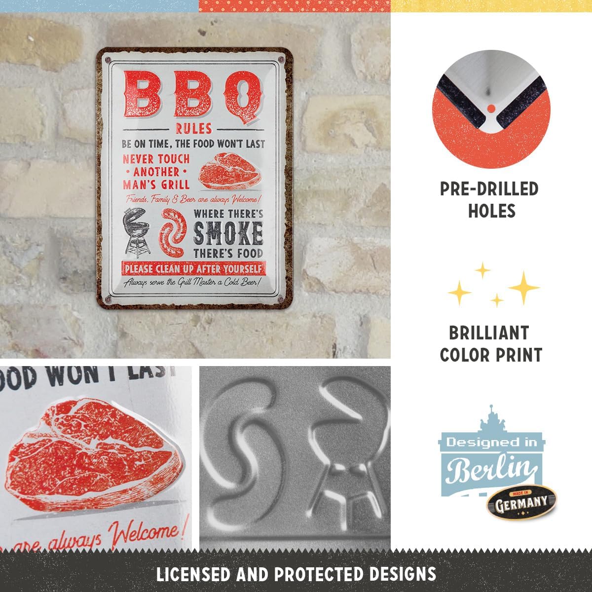 Skylt - BBQ Rules - 3