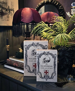 Boklåda 2set - Skull Pharmacy