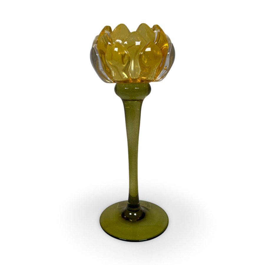 Ljuslykta / Protea / Gul / H:20cm